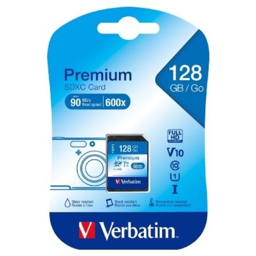 VERBATIM MICRO SD MEMORY CARD SDHC PREMIUM   128 GB 44085